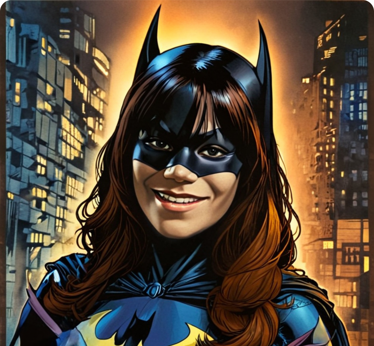 Allison Green as a superhero image