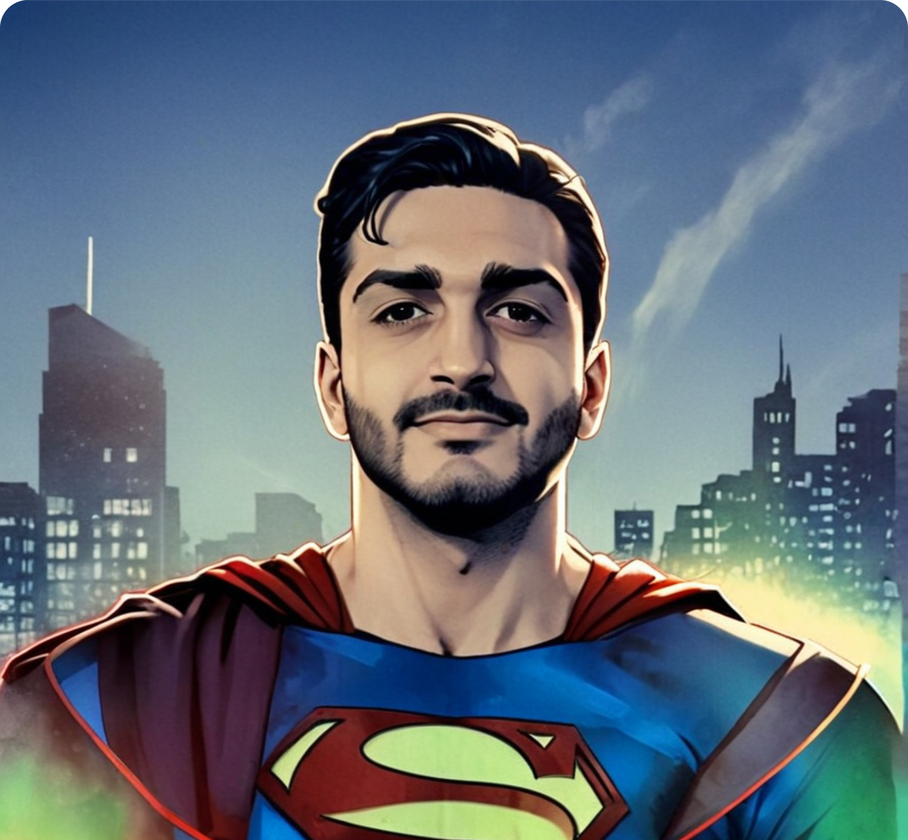 Aniket Patel AI generated as Superman